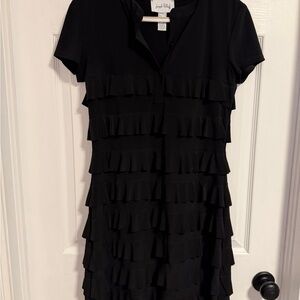 Joseph Ribkoff Black Layered Mini Dress
